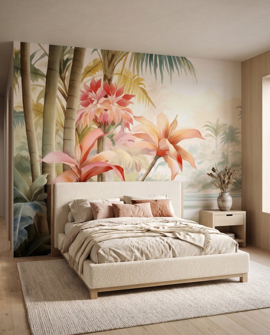 Flori roz tropicale — interior 2