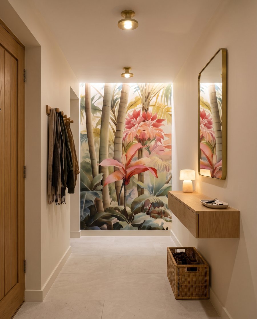 Flori roz tropicale — interior 3