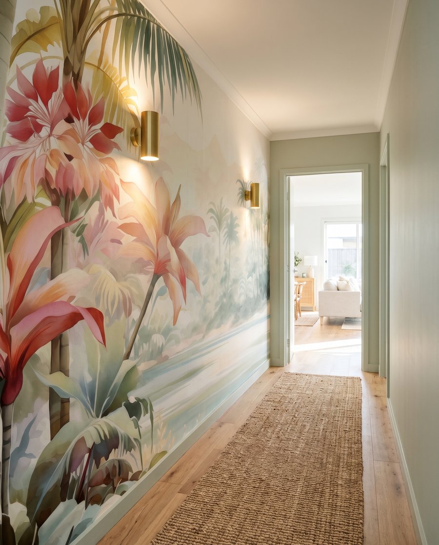 Flori roz tropicale — interior 4