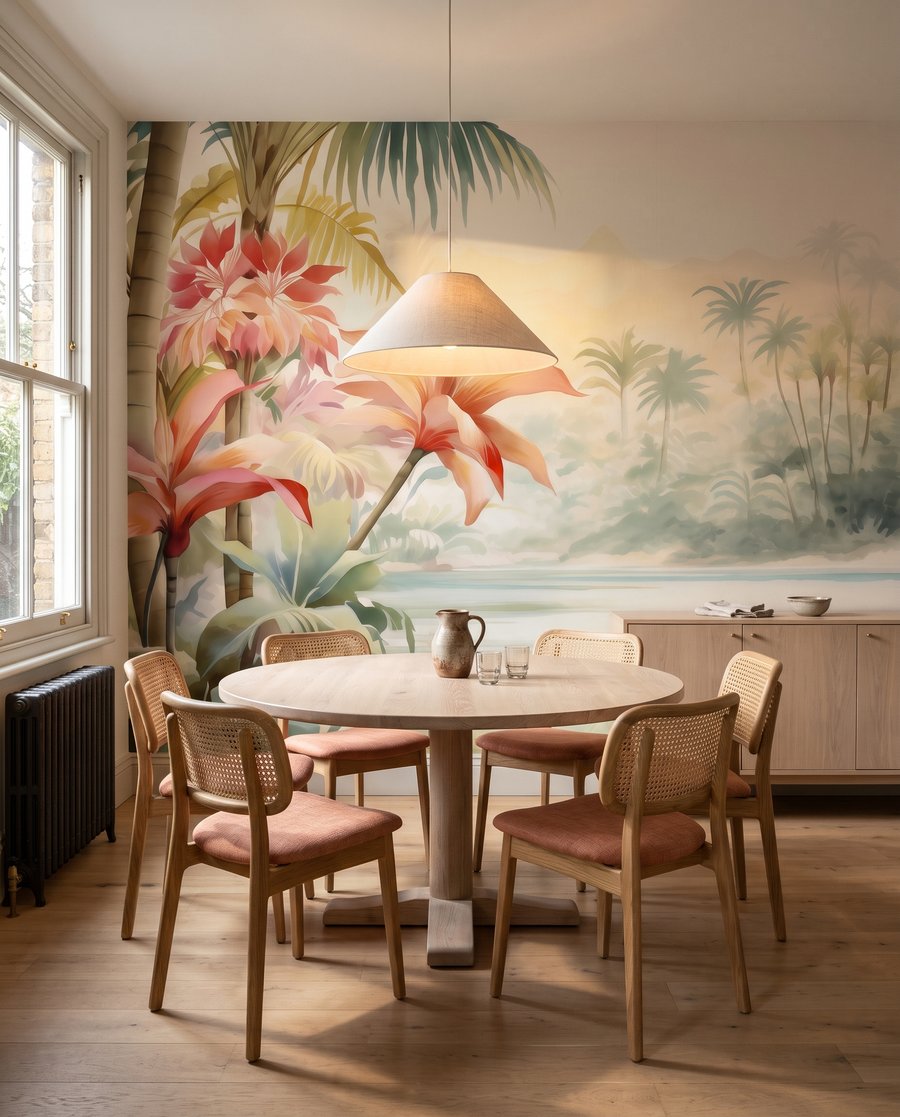 Flori roz tropicale — interior 5