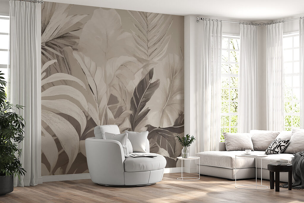 Frunze tropicale cenușii — interior 1