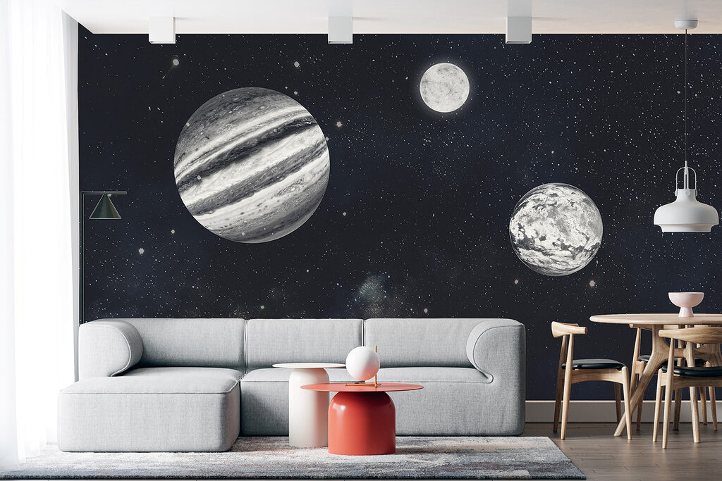 Planete alb-negru — interior 1