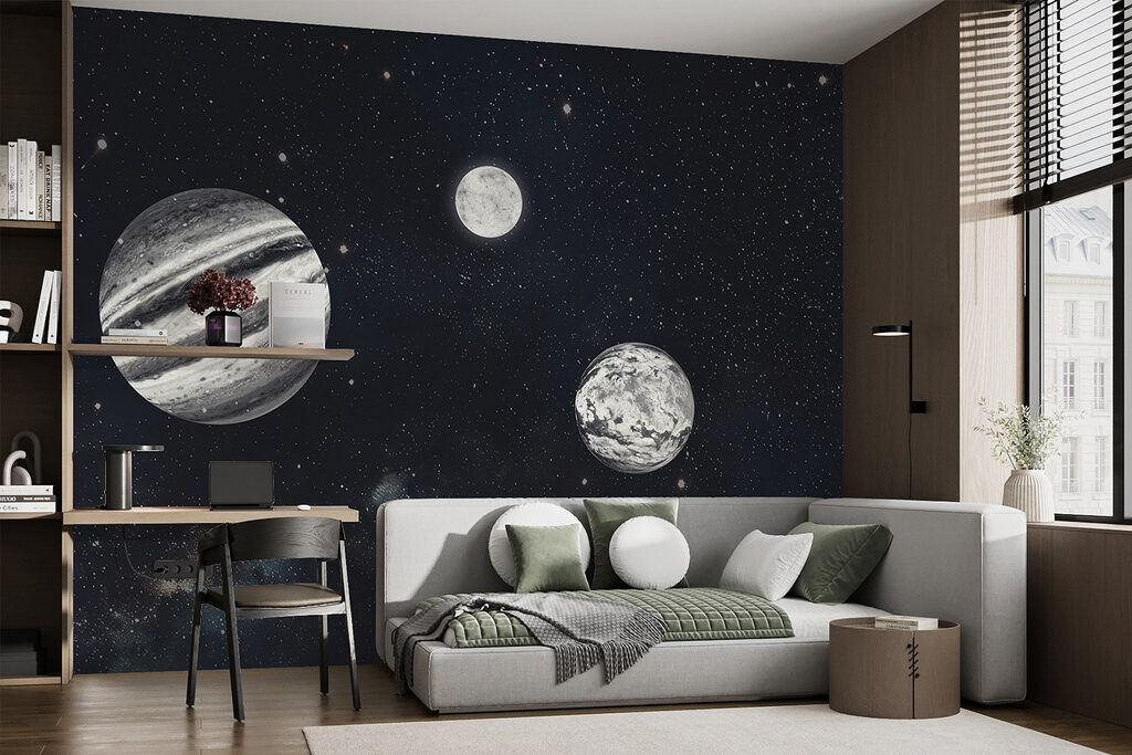 Planete alb-negru — interior 3