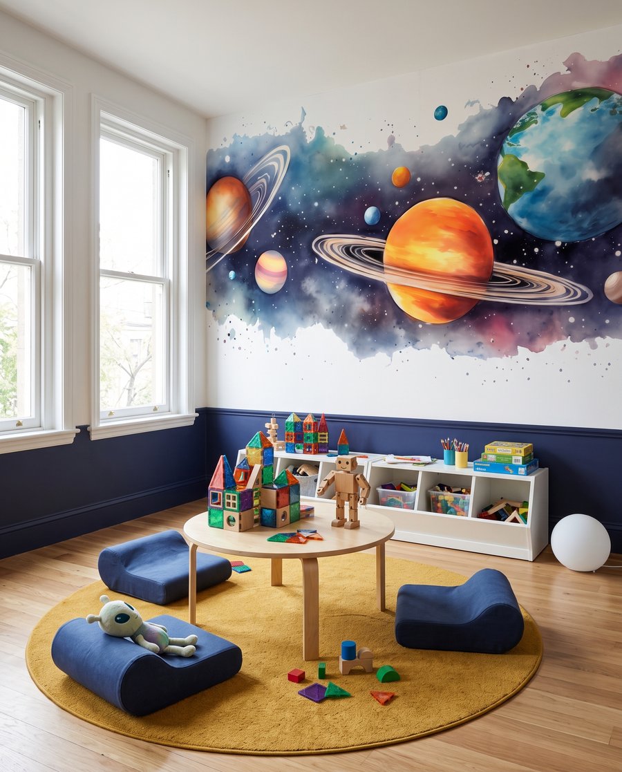 Planete pe pete colorate — interior 2