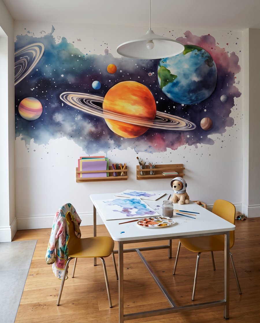 Planete pe pete colorate — interior 3