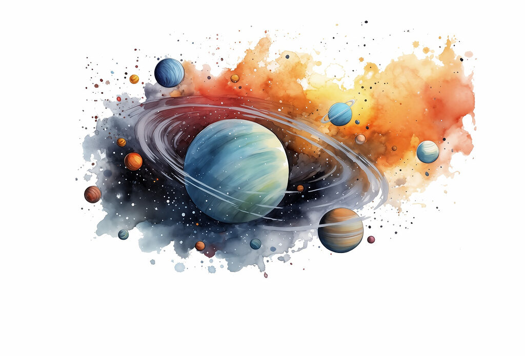 Planetă cu inele — design complet