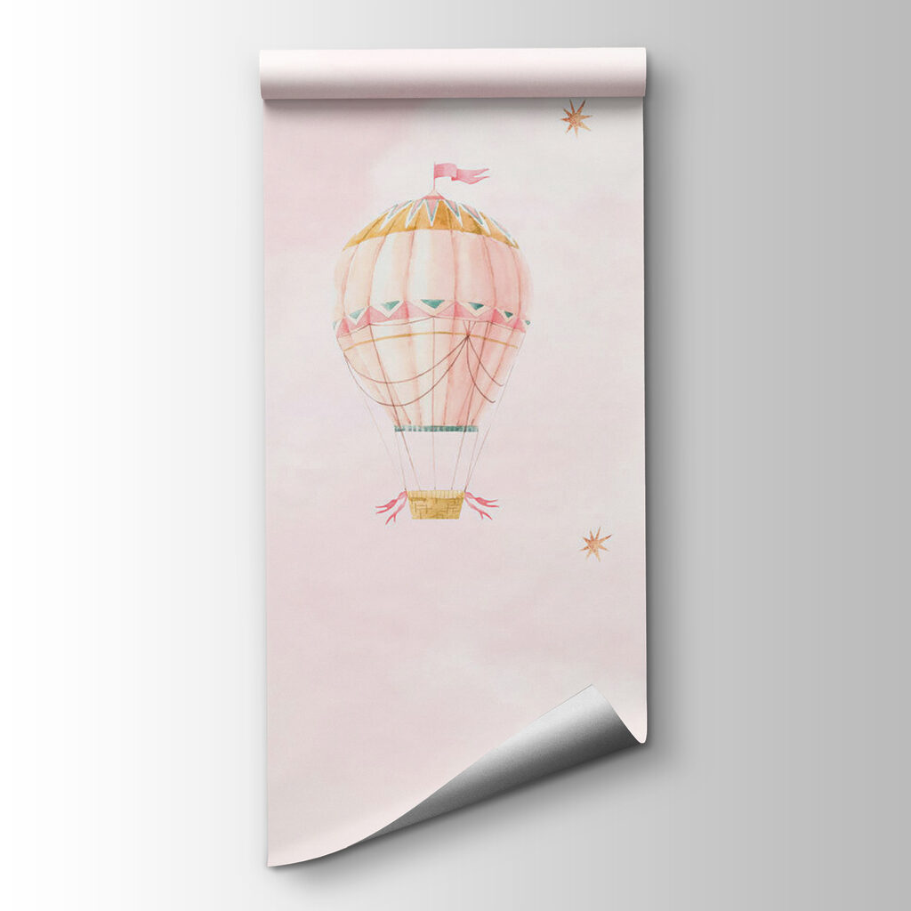 Baloane pastel pe roz — vizualizare produs