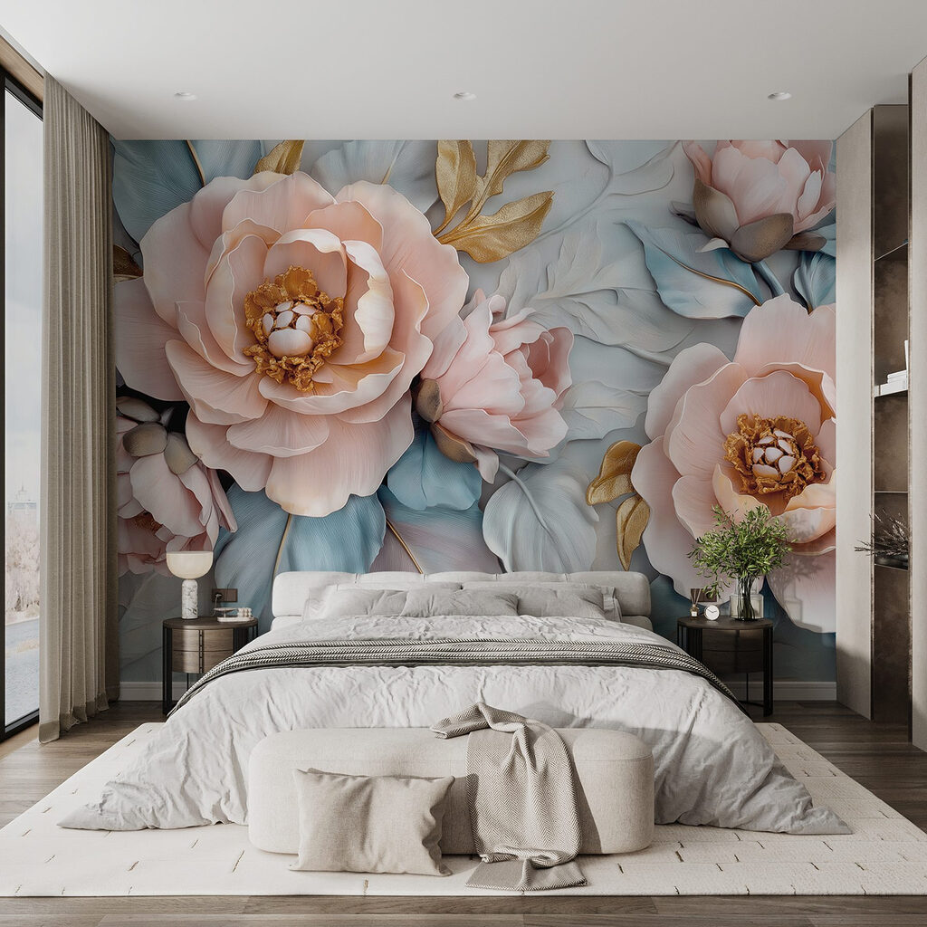 Flori crem cu boboci — interior 1