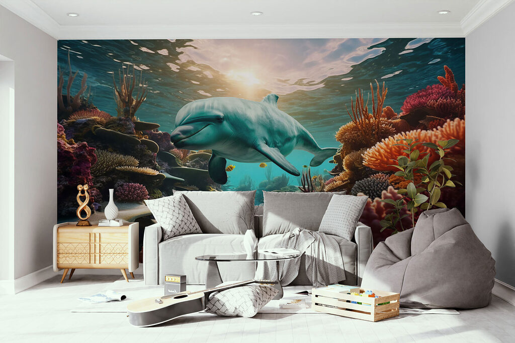 Delfin în tonuri calde — interior 1