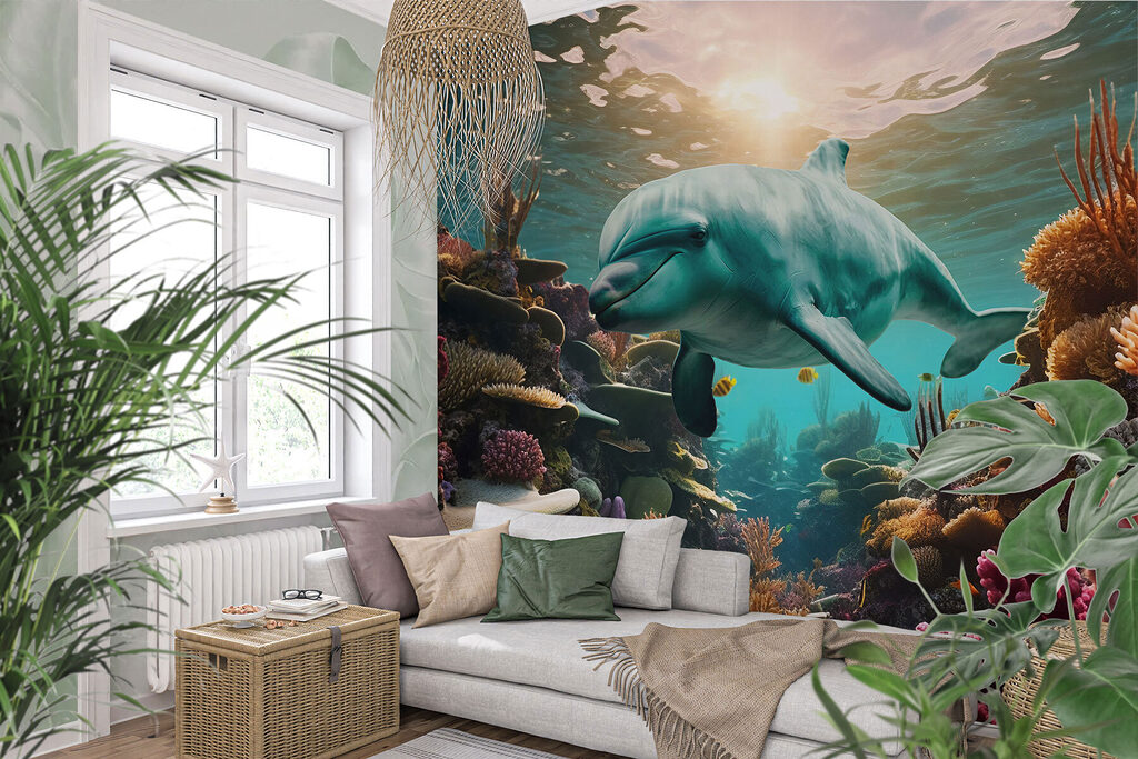 Delfin în tonuri calde — interior 2