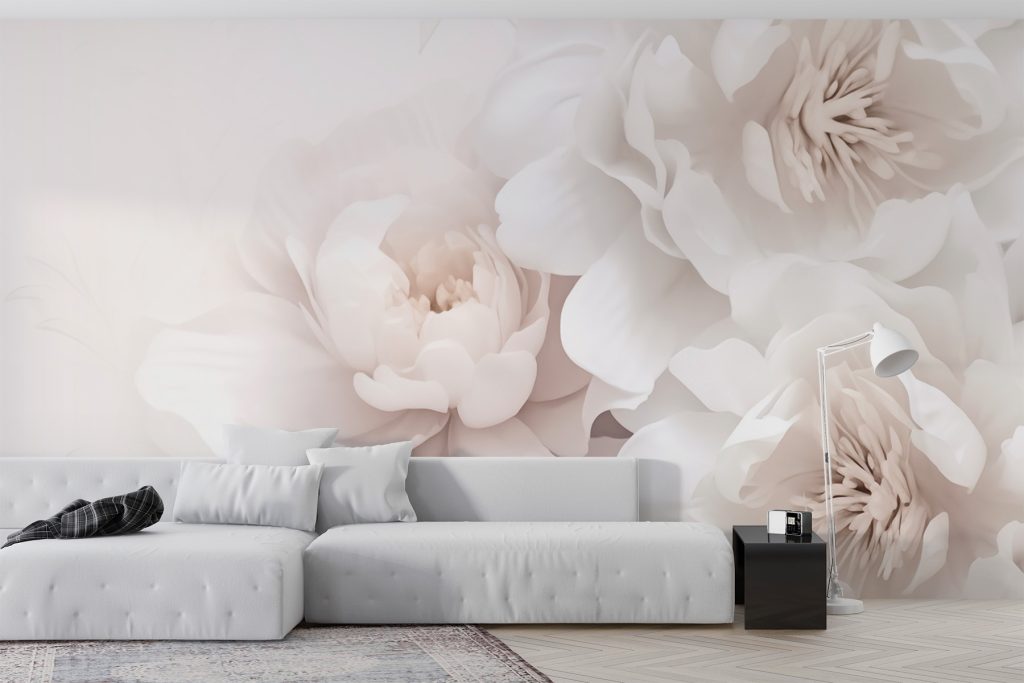 Flori albe estompate — interior 2