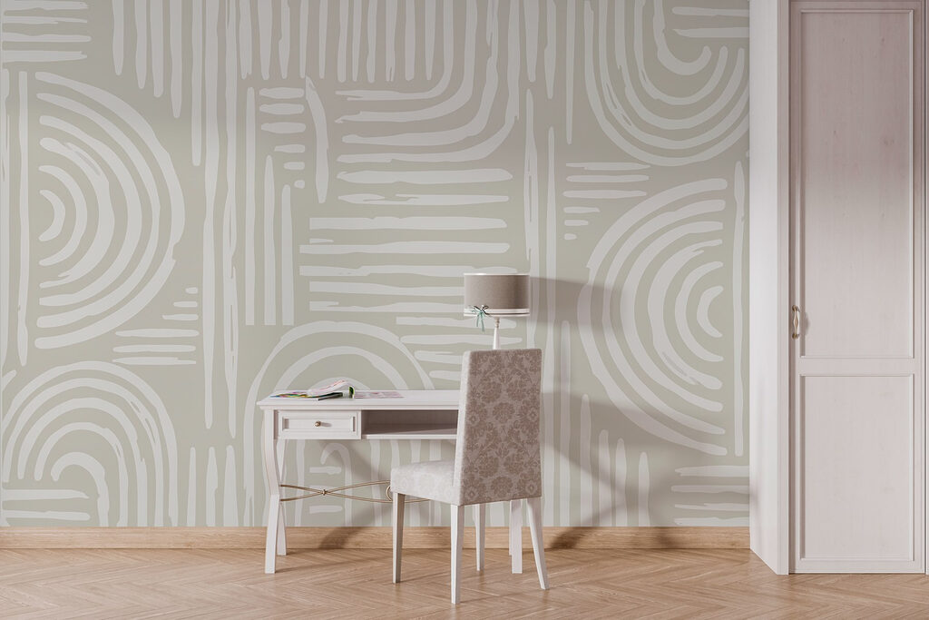 Linii crem curbate — interior 3