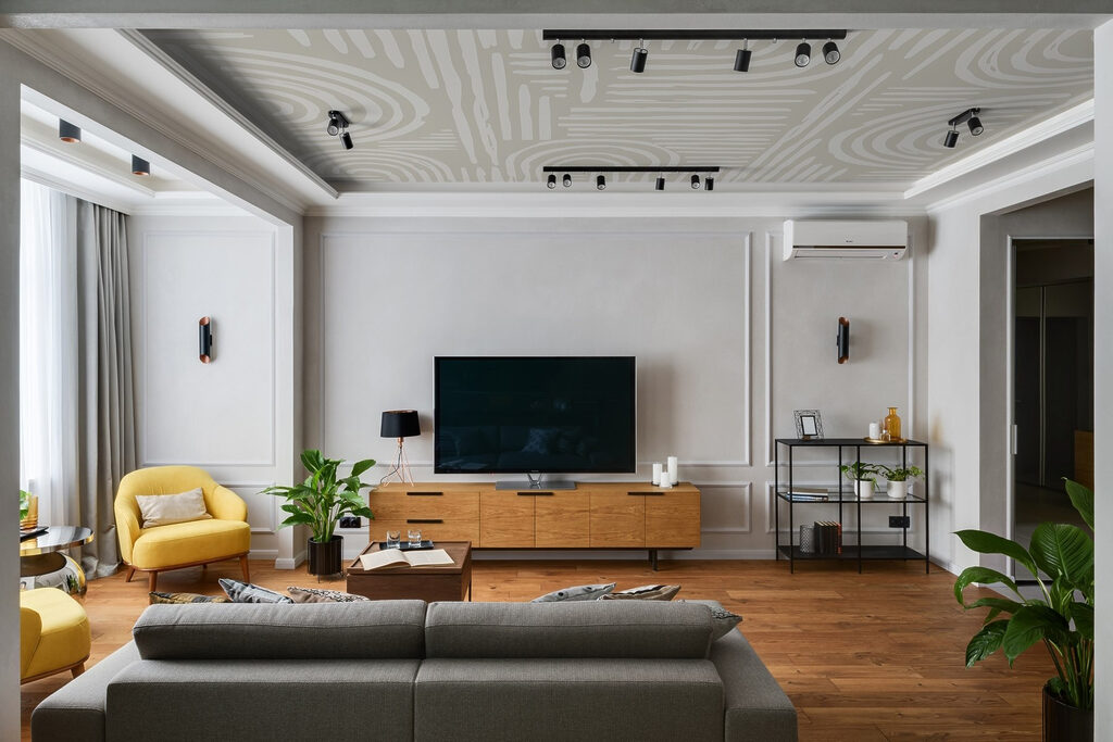 Linii crem curbate — interior 4