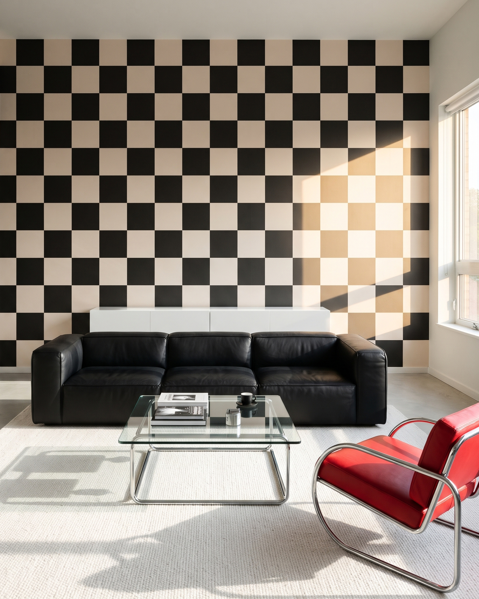 Pătrățele în contrast — interior 1