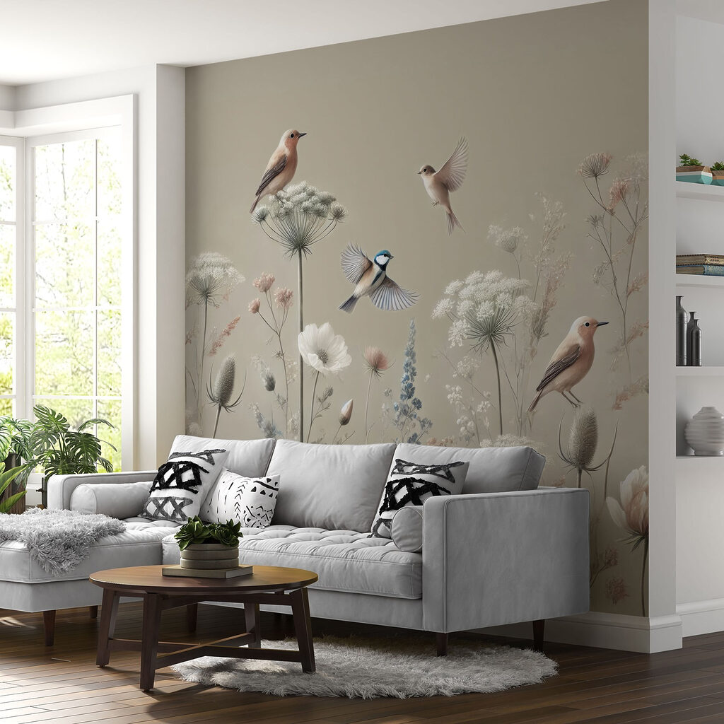 Păsărele printre flori — interior 2