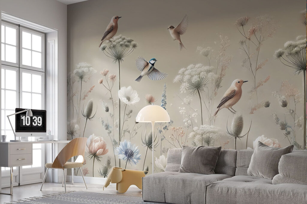 Păsărele printre flori — interior 6