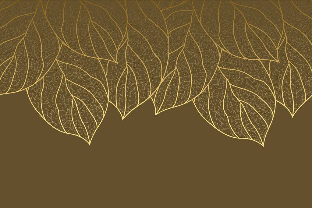 Nervuri aurii de frunze — design complet
