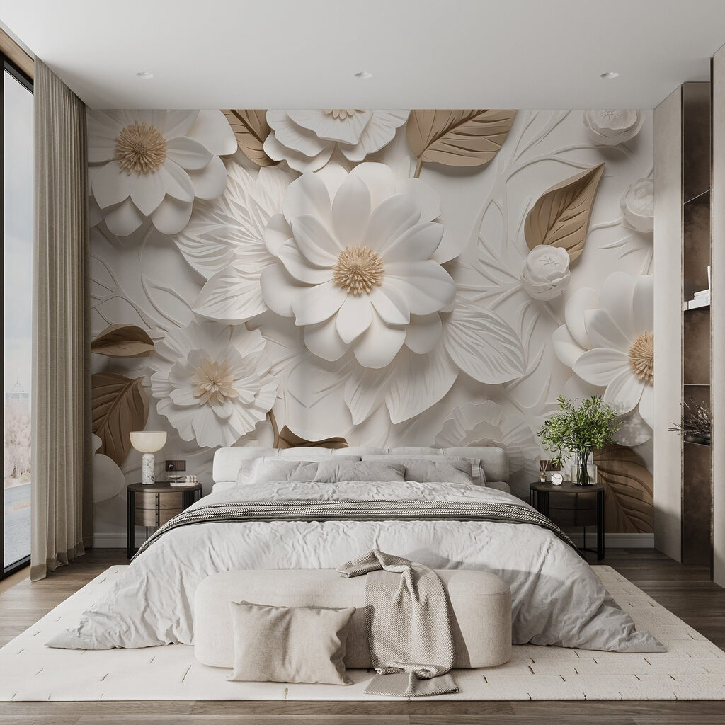 Flori mari, straturi bej — interior 1