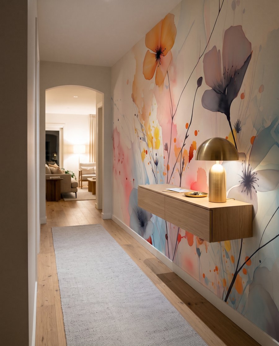 Flori pe pete colorate — interior 5