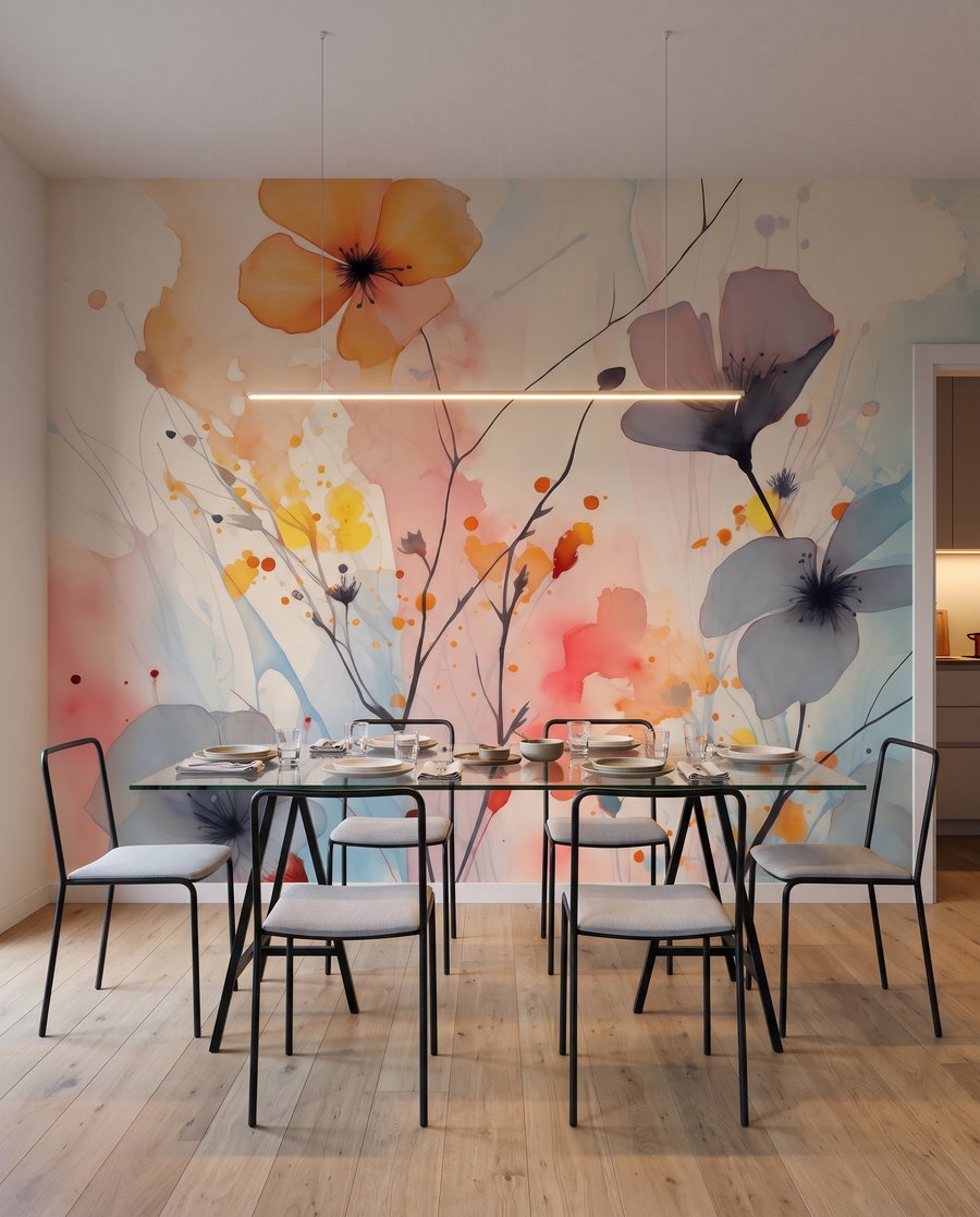 Flori pe pete colorate — interior 6