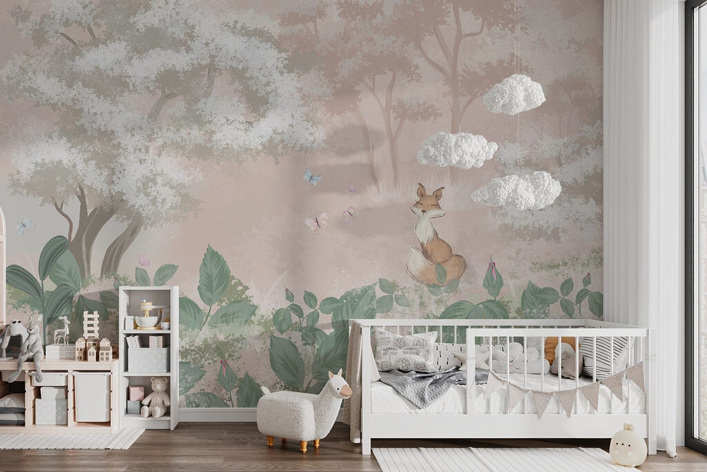 Vulpe printre copaci — interior 3