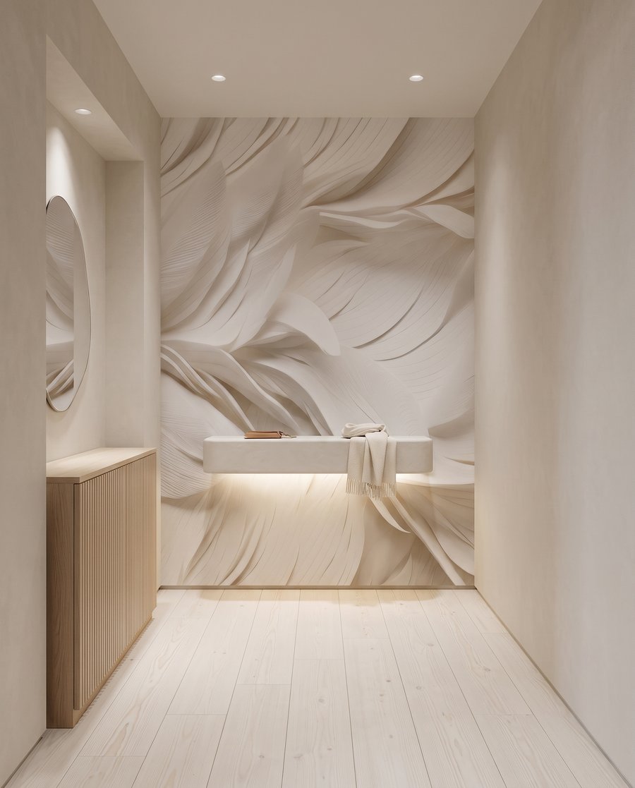 Pene albe în straturi — interior 7