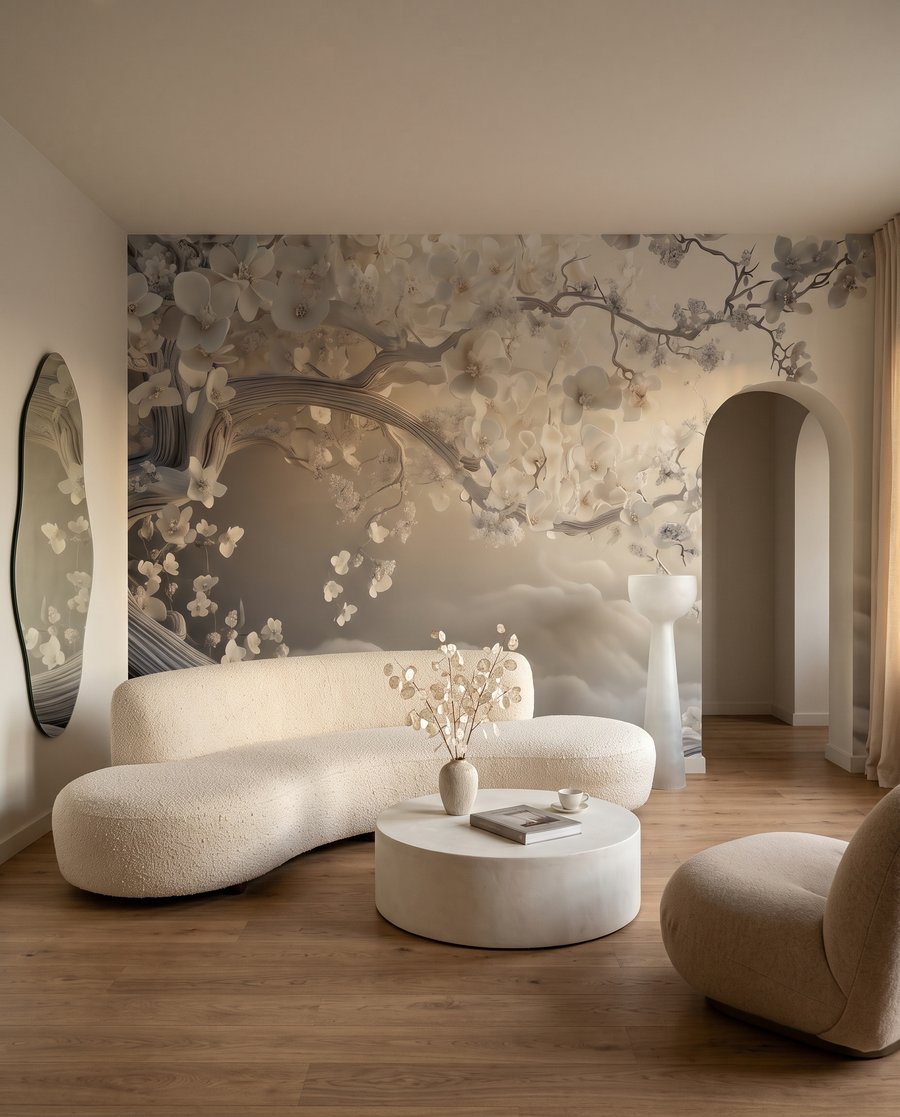 Copac înflorit peste valuri — interior 4