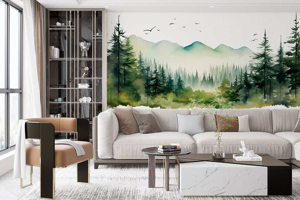 Păsări peste pini — interior 4