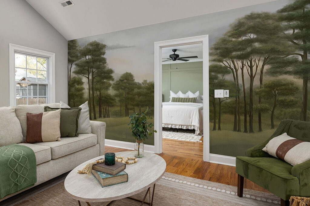 Pini pe dealuri verzi — interior 2