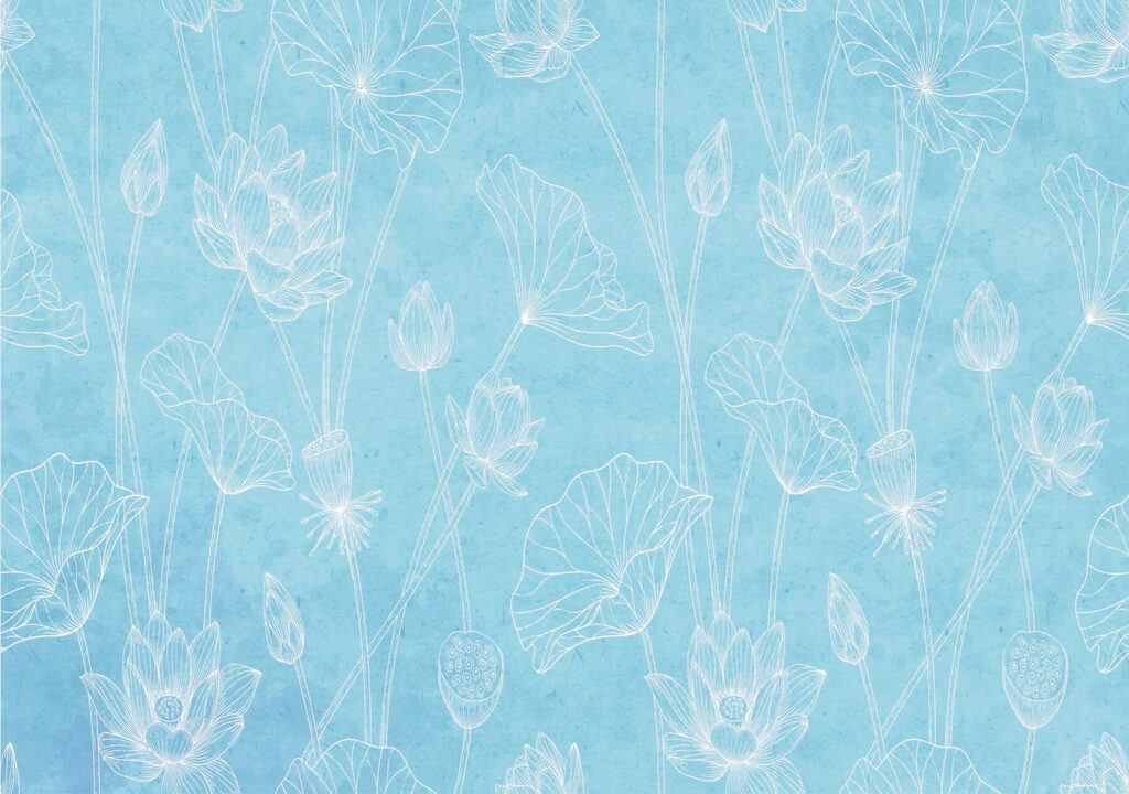 Linii de flori albe — design complet