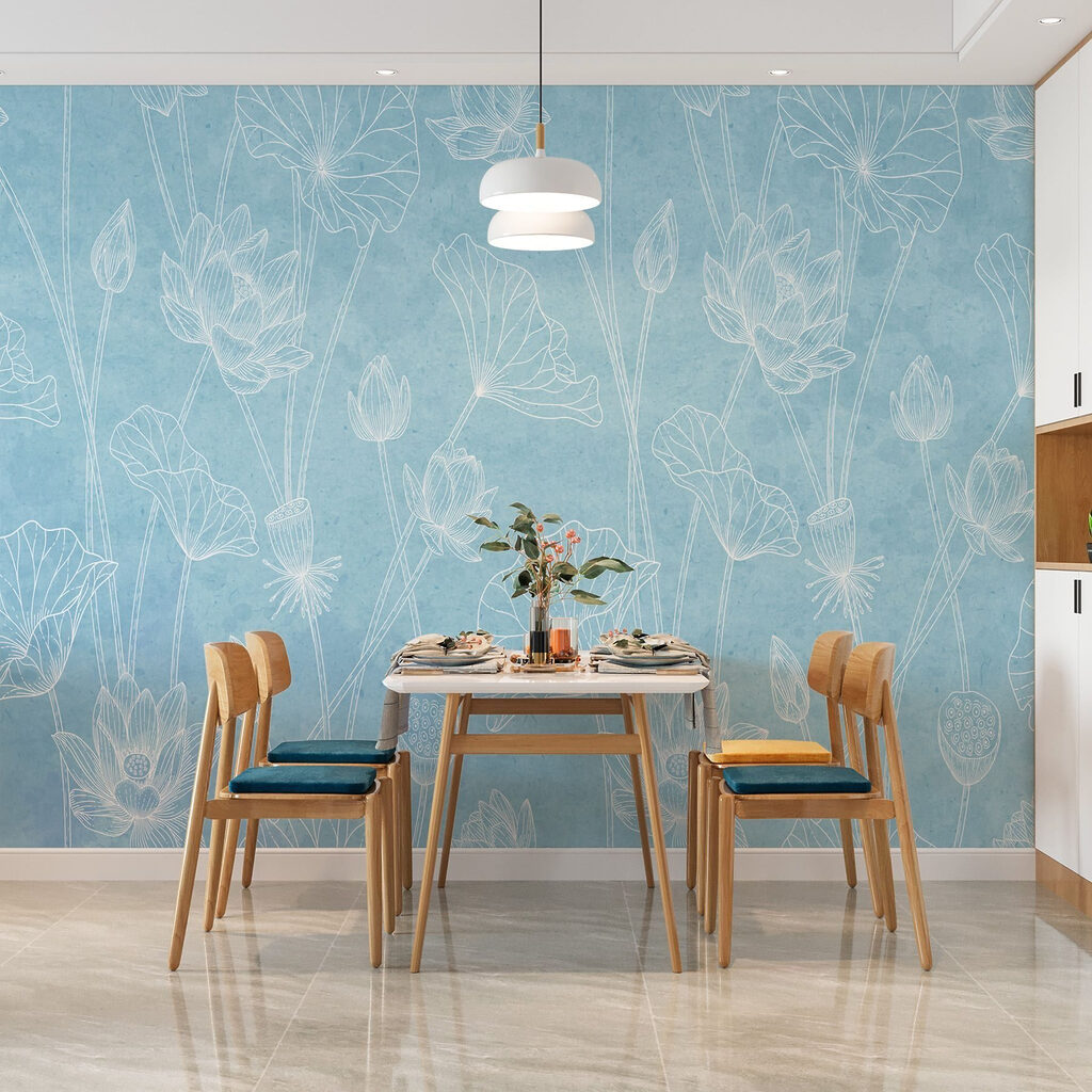 Linii de flori albe — interior 3