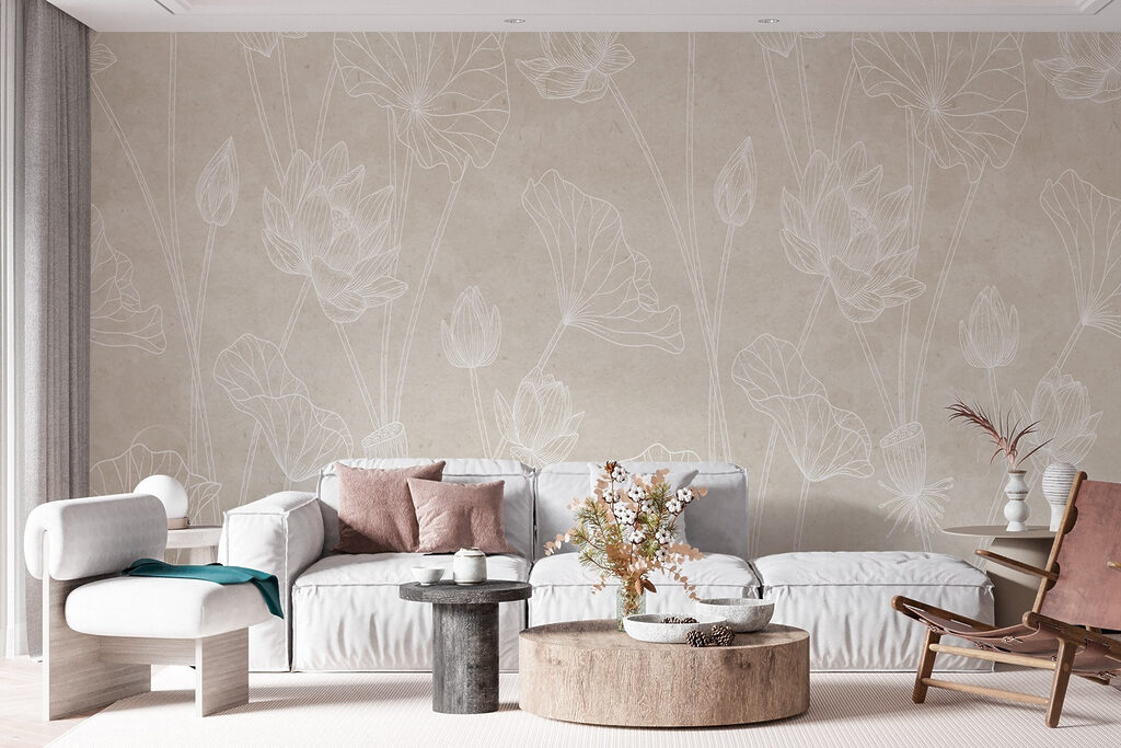 Linii de flori albe — interior 3