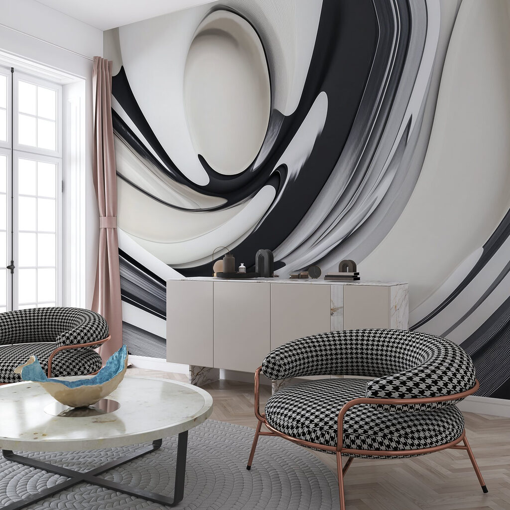 Panglici alb-negru — interior 5