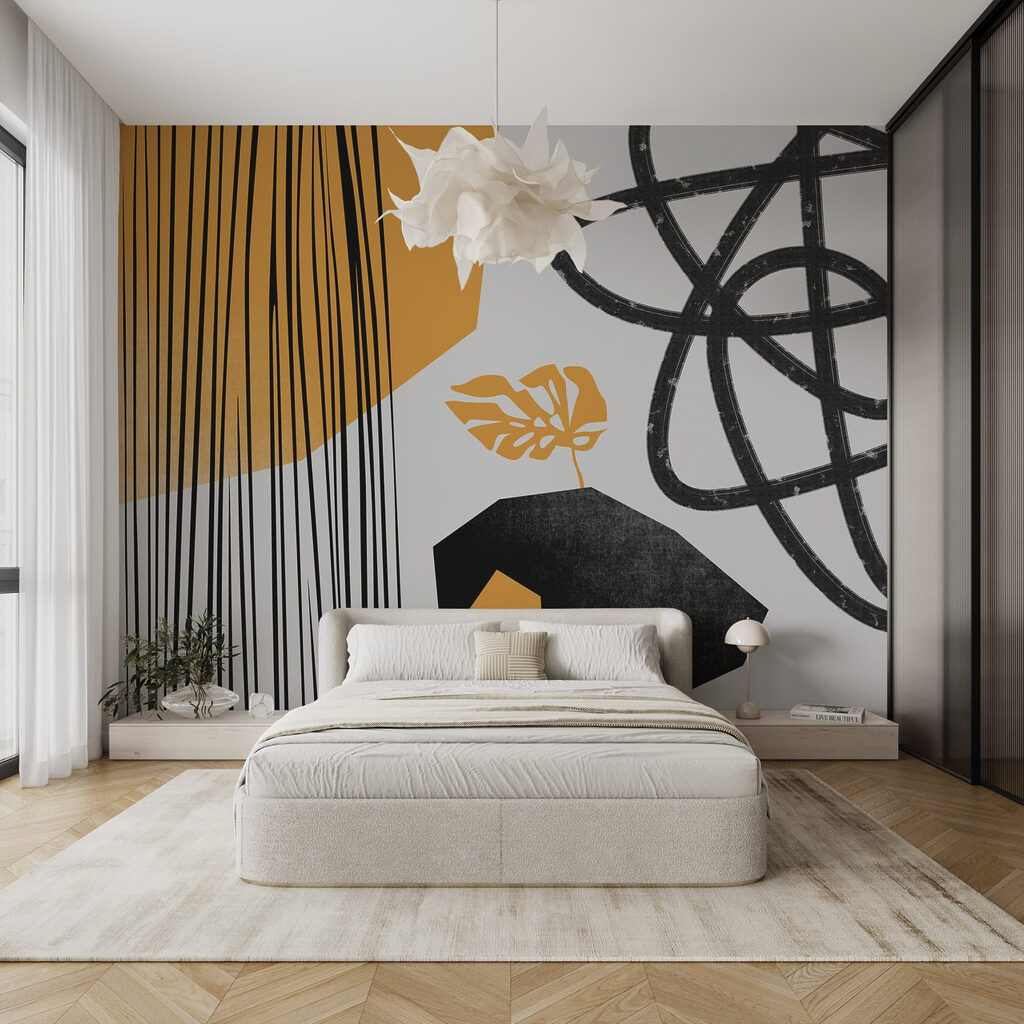 Ocru între dungi negre — interior 1