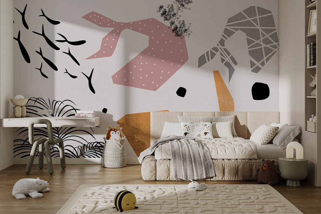 Palmieri și pești grafici — interior 2