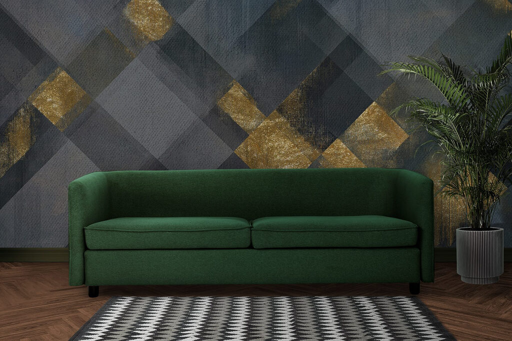 Pătrate cu accente aurii — interior 4