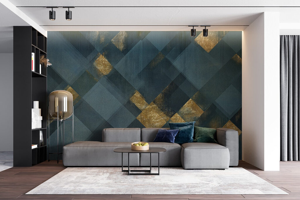 Pătrate cu accente aurii — interior 3