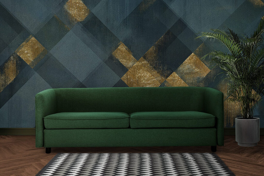 Pătrate cu accente aurii — interior 4