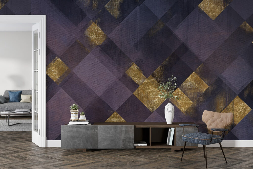 Pătrate cu accente aurii — interior 3