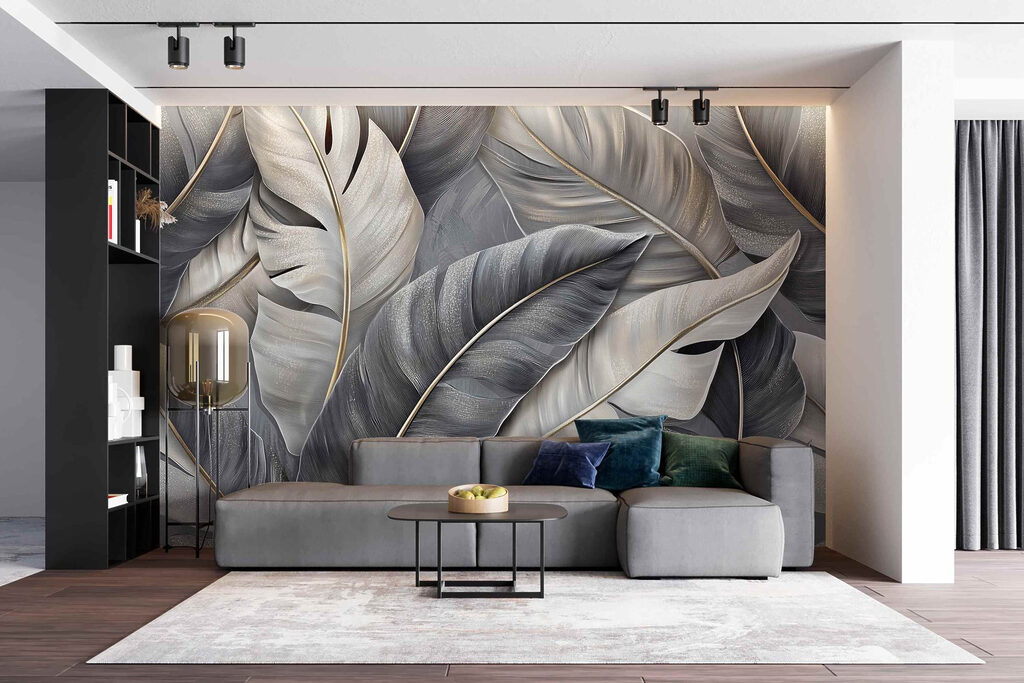 Frunze mari în gri — interior 5