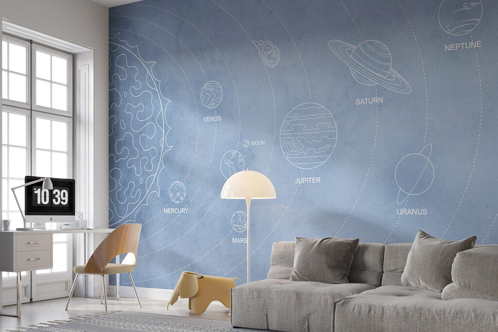 Sistemul solar într-un interior