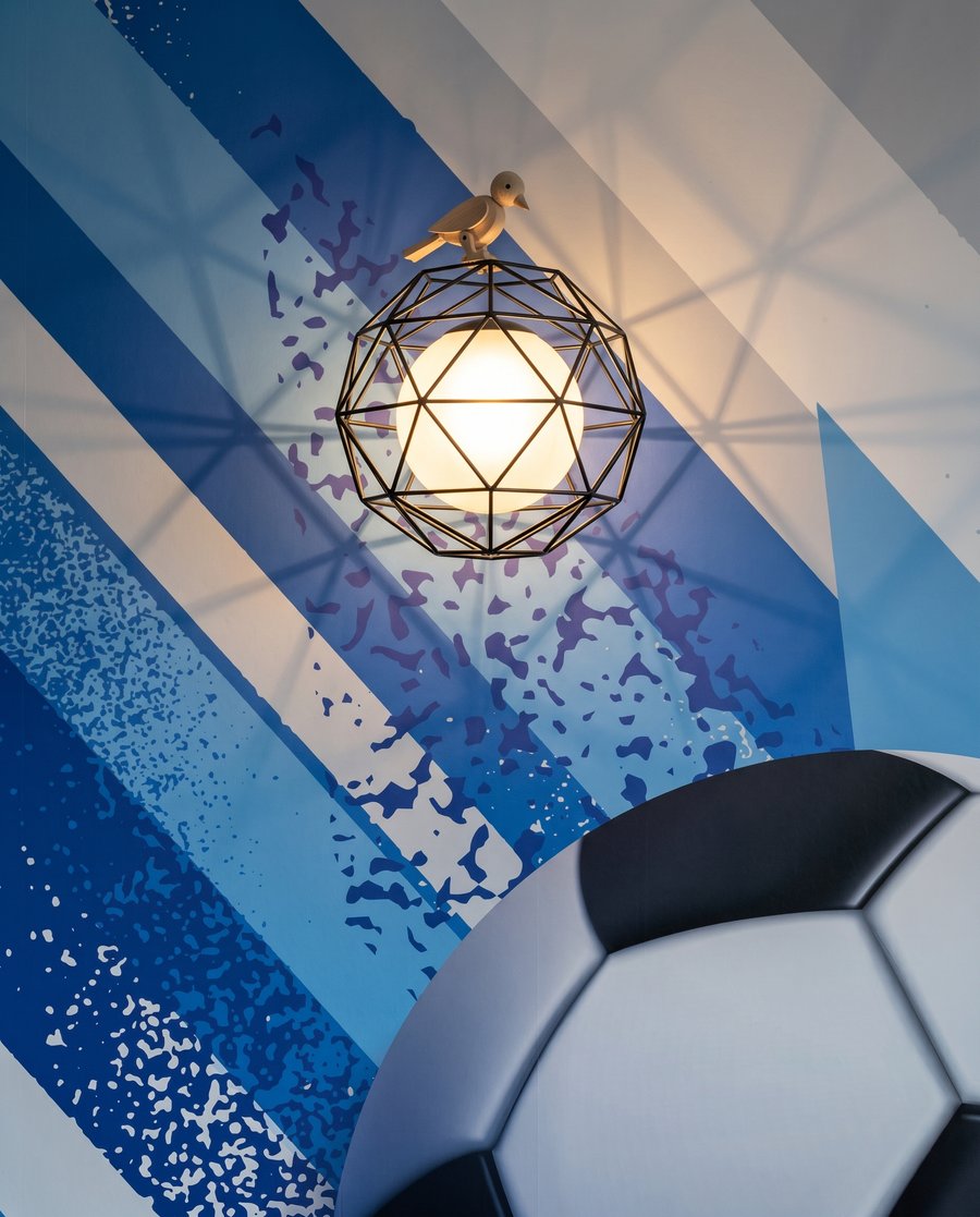 Minge de fotbal — detaliu