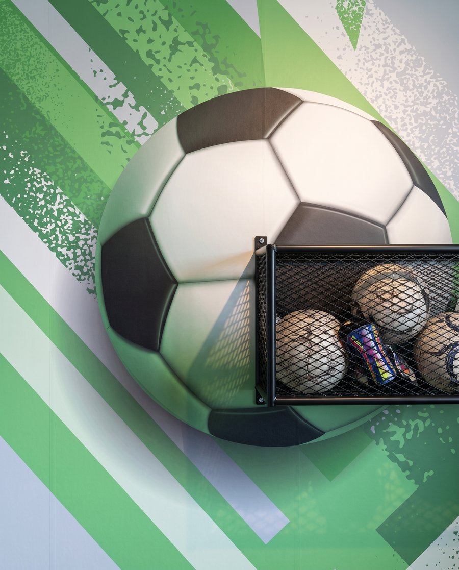Minge de fotbal — detaliu