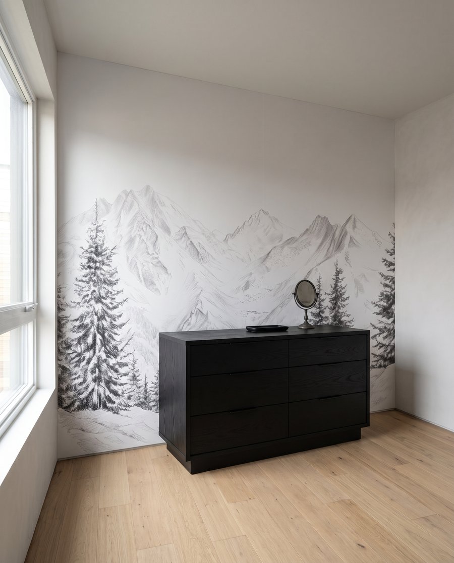 Pini pe munți albi — interior 4