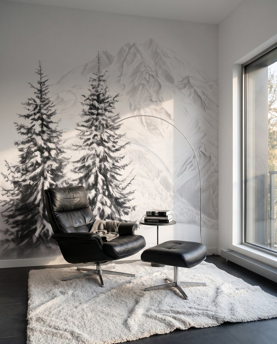 Pini pe munți albi — interior 5