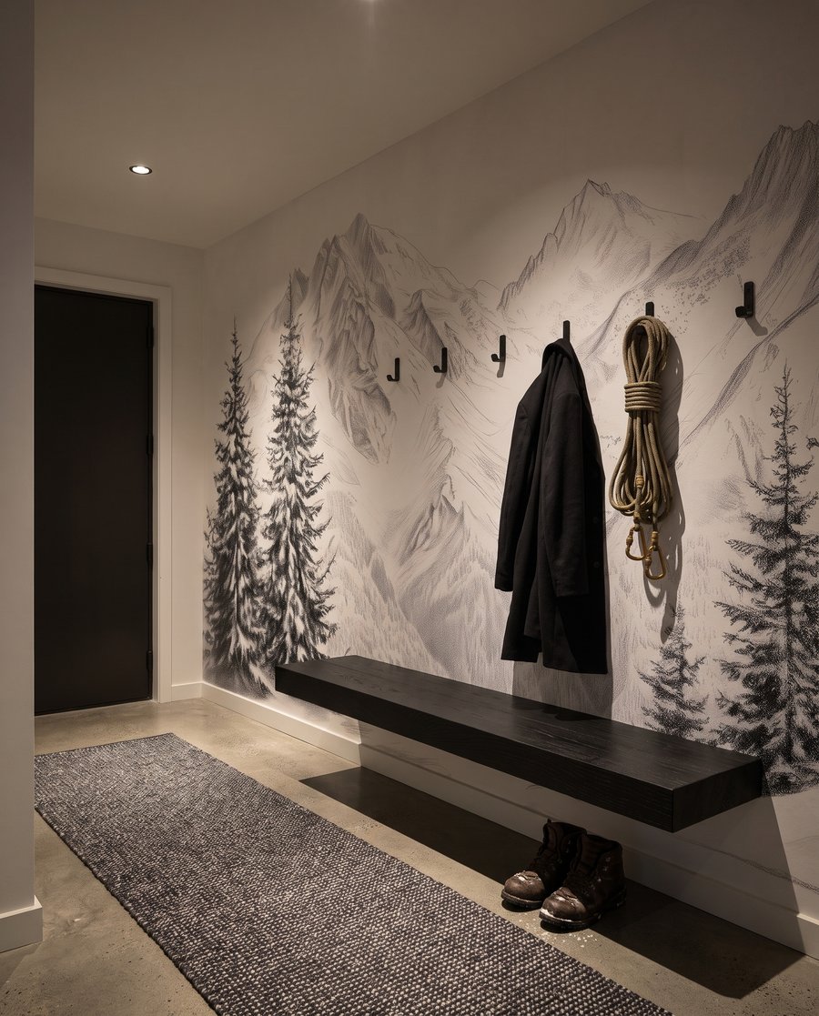 Pini pe munți albi — interior 6
