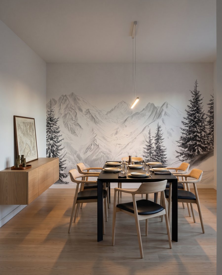 Pini pe munți albi — interior 7