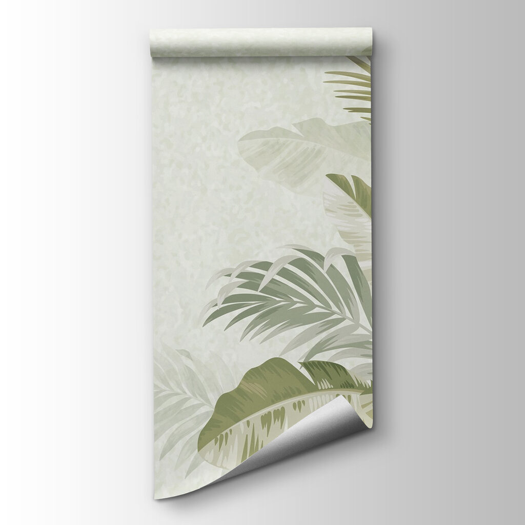 Frunze tropicale pe margine — vizualizare produs