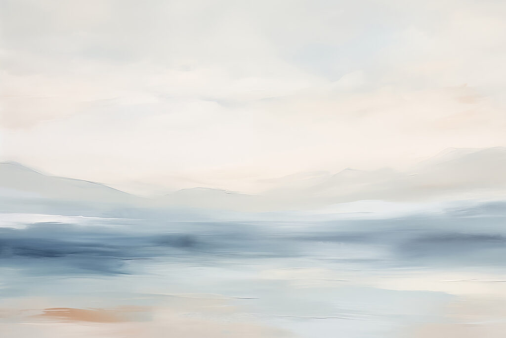 Mare în albastru estompat — design complet