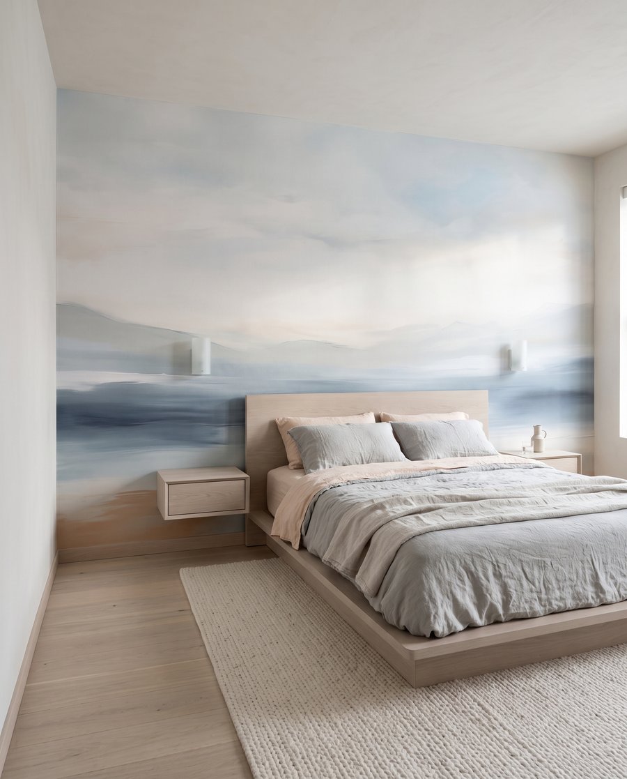 Mare în albastru estompat — interior 2